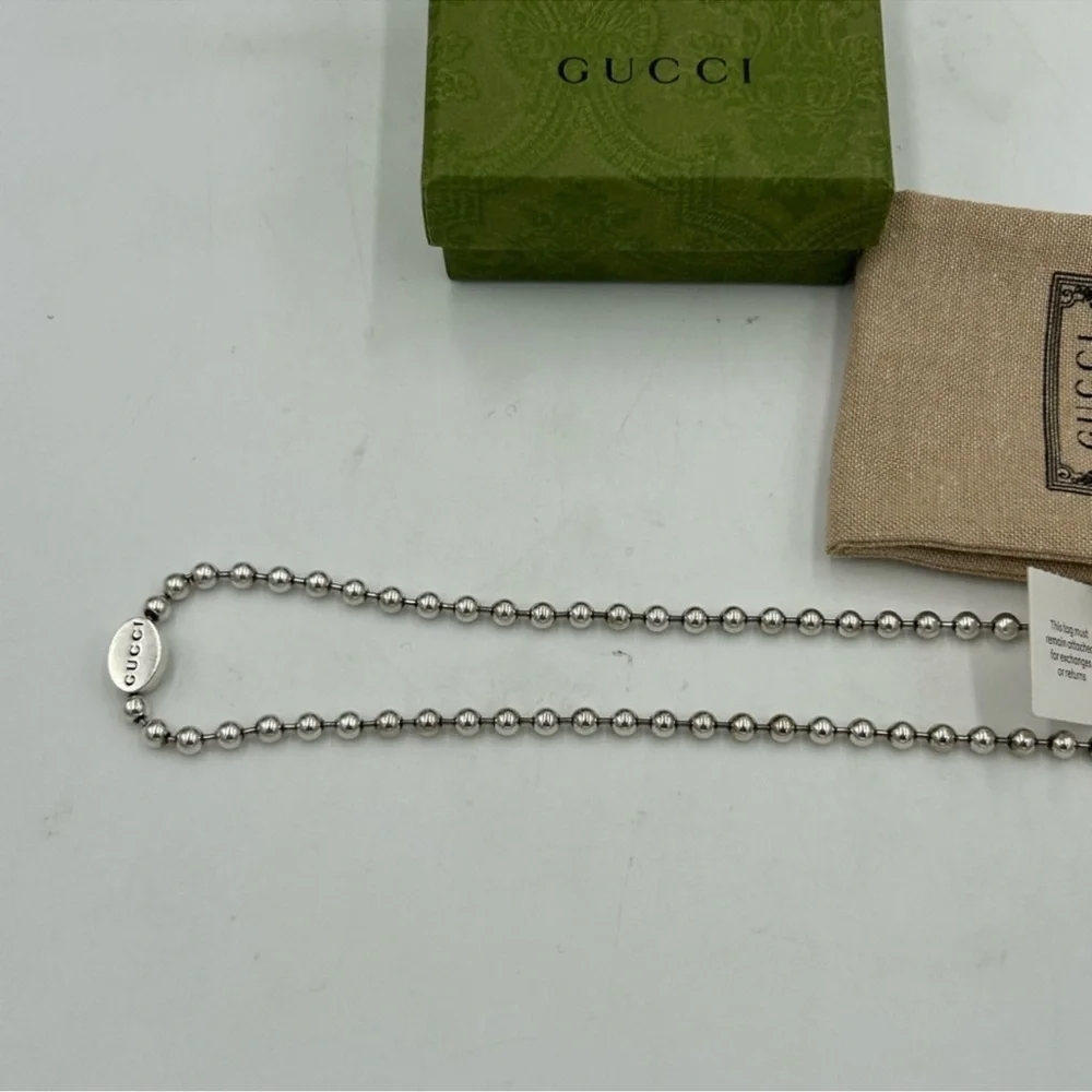 Women’s Gucci .925 sterling silver heavyweight necklace made in Italy